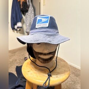 Vintage USPS Mailman “triple navy” bucket hat 90s size small